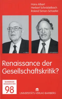 Buchcover von "Renaissance der Gesellschaftskritik?"