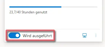 Virtueller Computer wird ausgefhrt