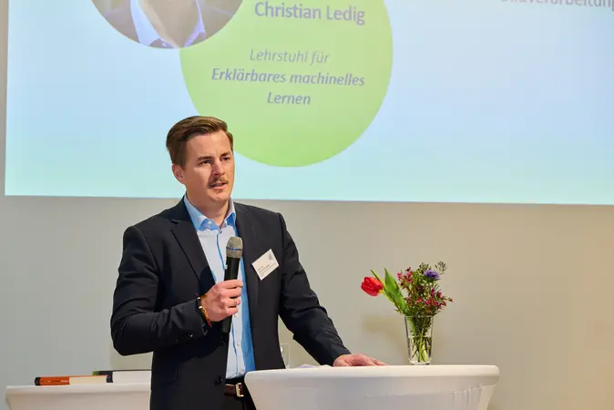 Prof. Christian Ledig bei KMUni 2023